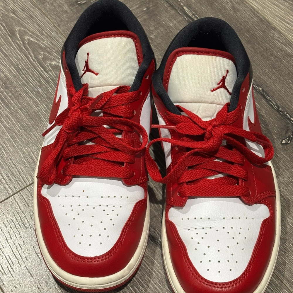 Jordan Red and White Women's Sneakers